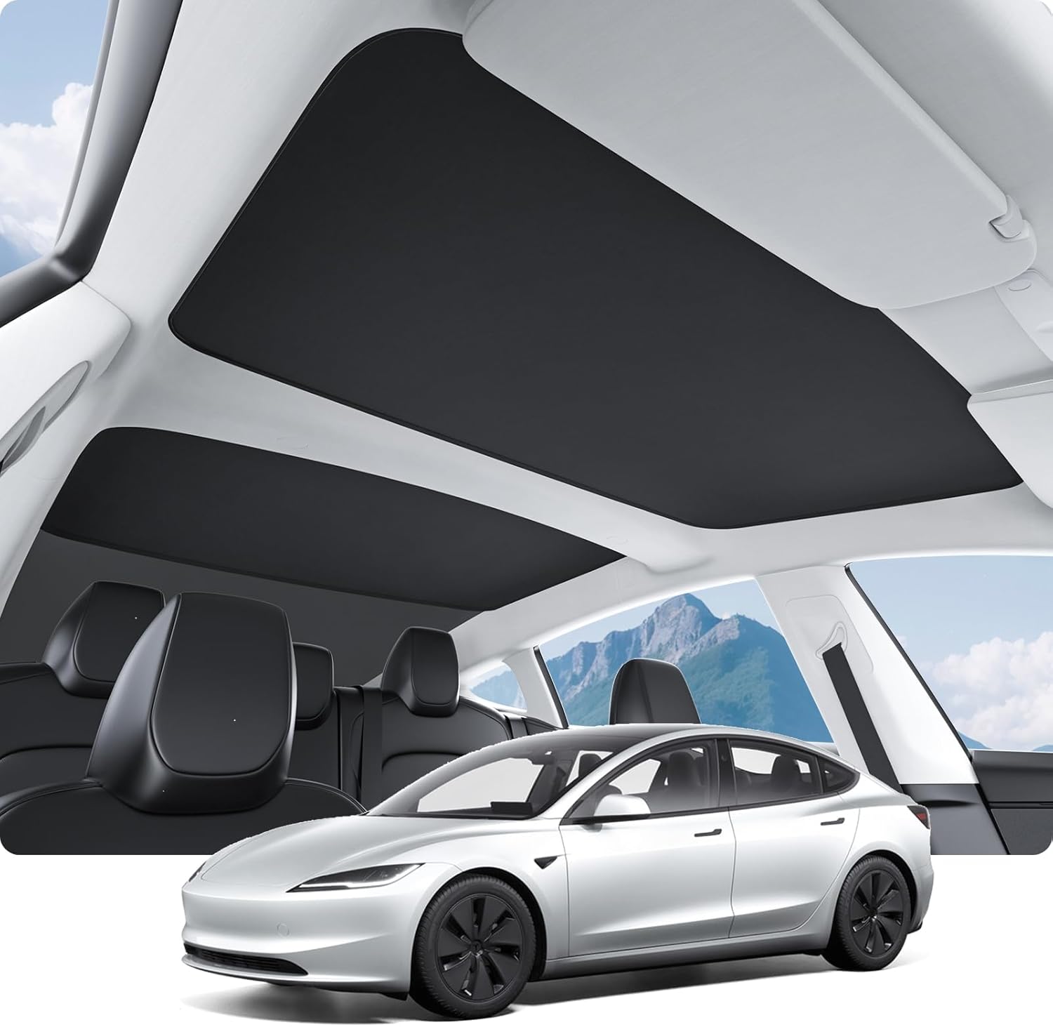 Parasol para Techo Nanocristal Tesla Model 3
