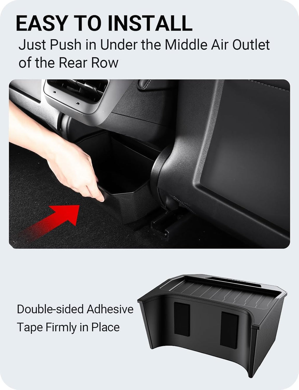 Cubo de Basura y Organizador de Consola Tesla Model 3