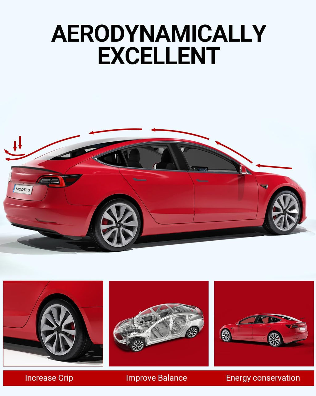 Alerón de Rendimiento Tesla Model 3