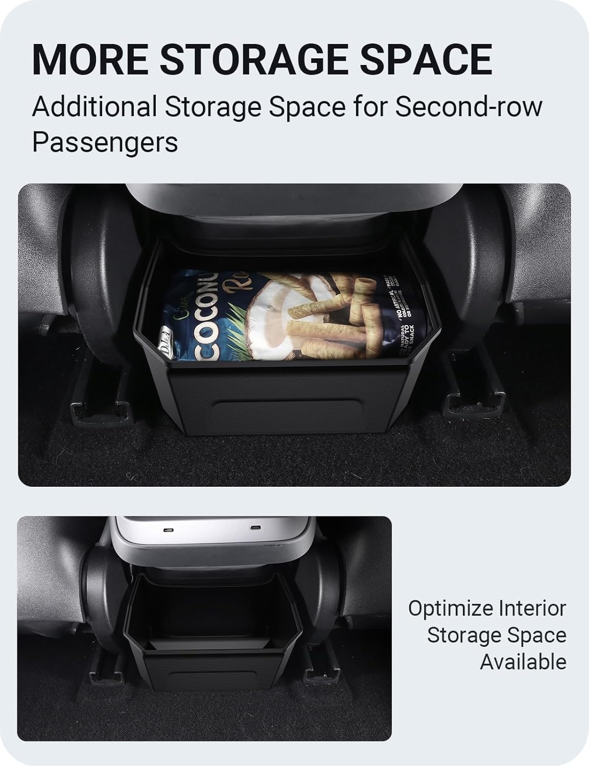 Cubo de Basura y Organizador de Consola Tesla Model 3