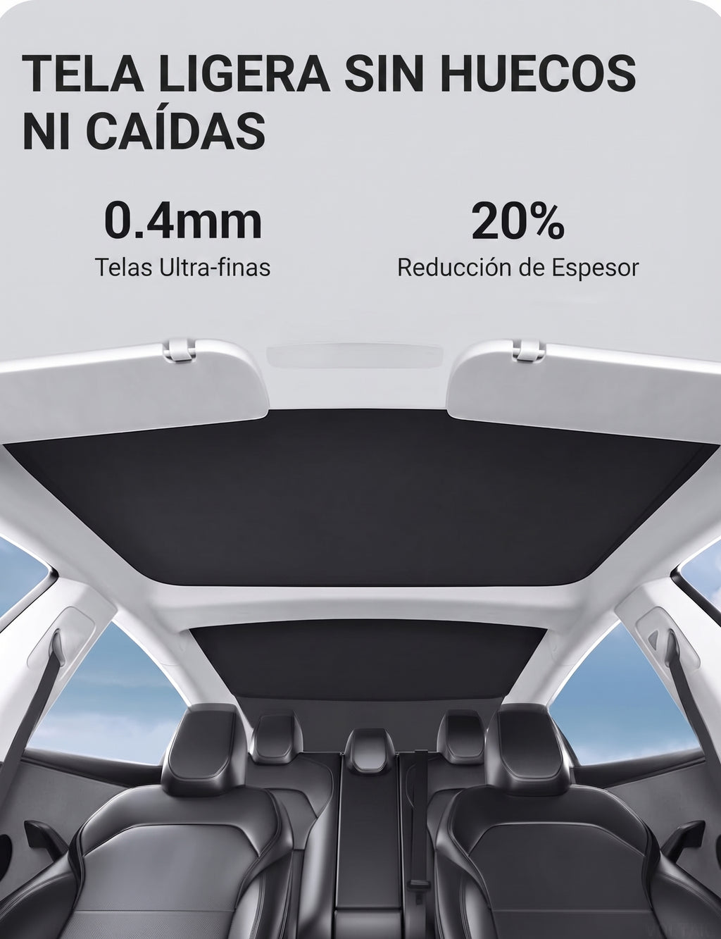 Parasol para Techo Nano Hielo Tesla Model 3