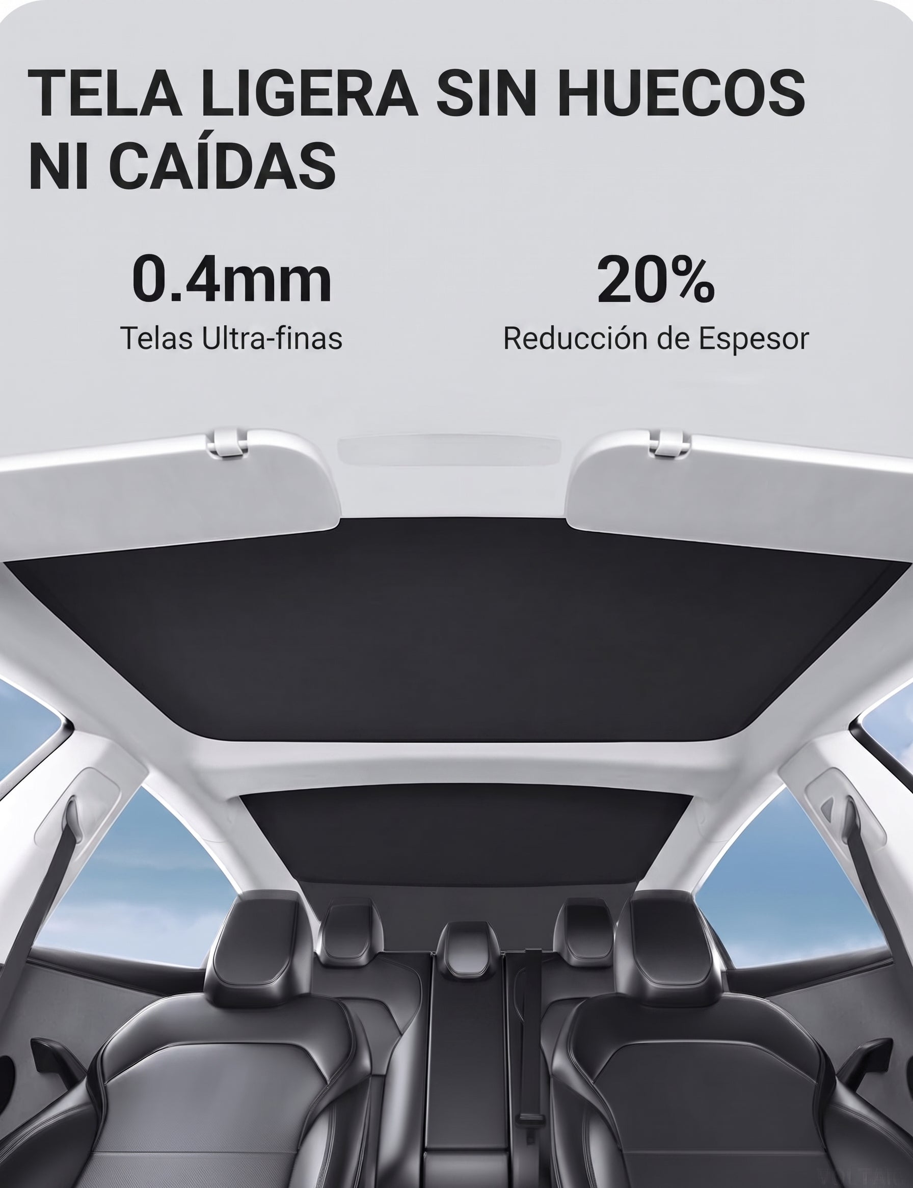 Parasol para Techo Nano Hielo Tesla Model 3