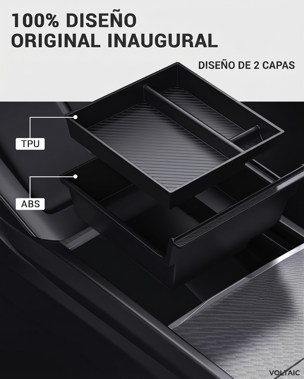 Organizador de Consola Central Tesla Model 3/Y