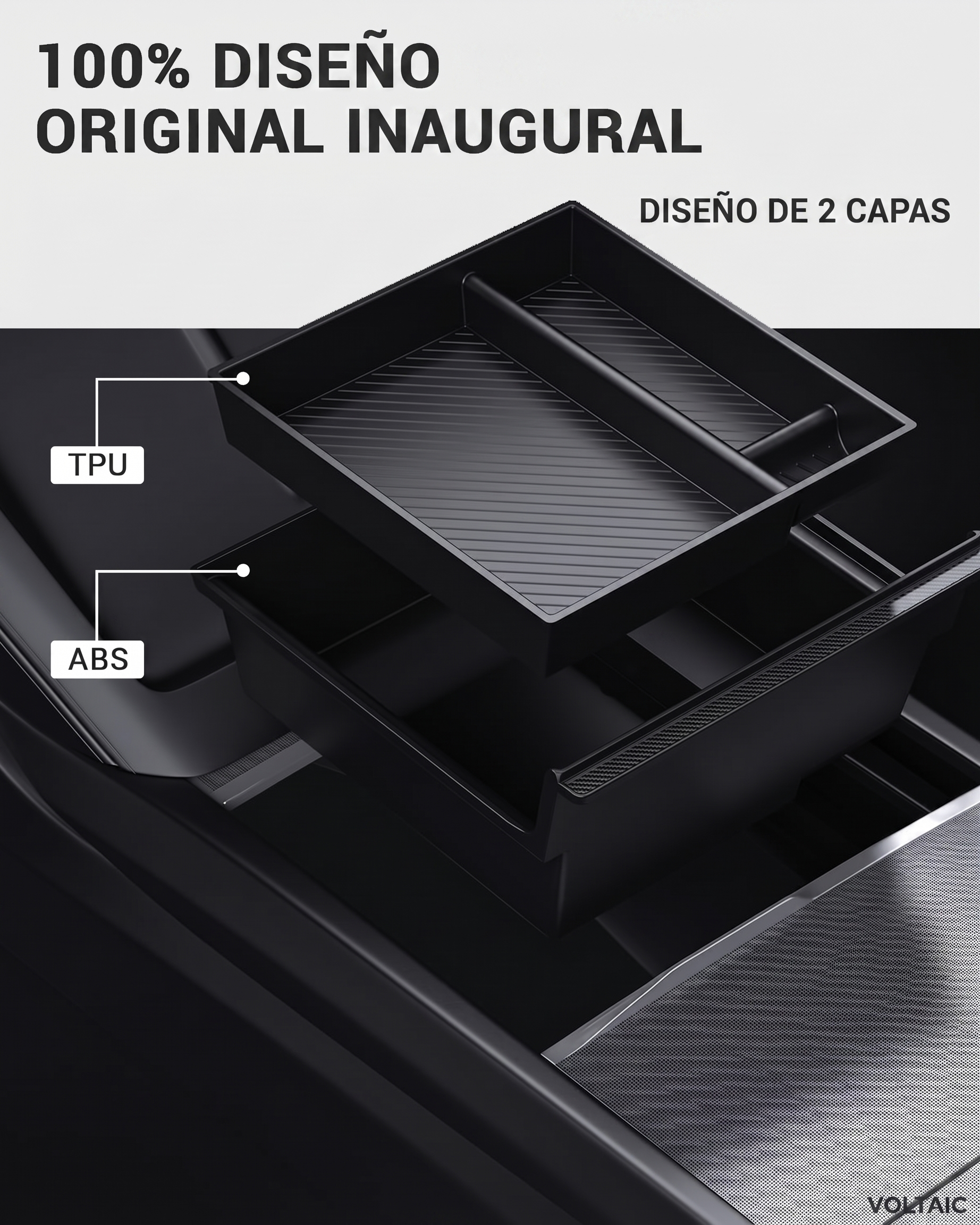 Organizador de Consola Central Tesla Model 3/Y