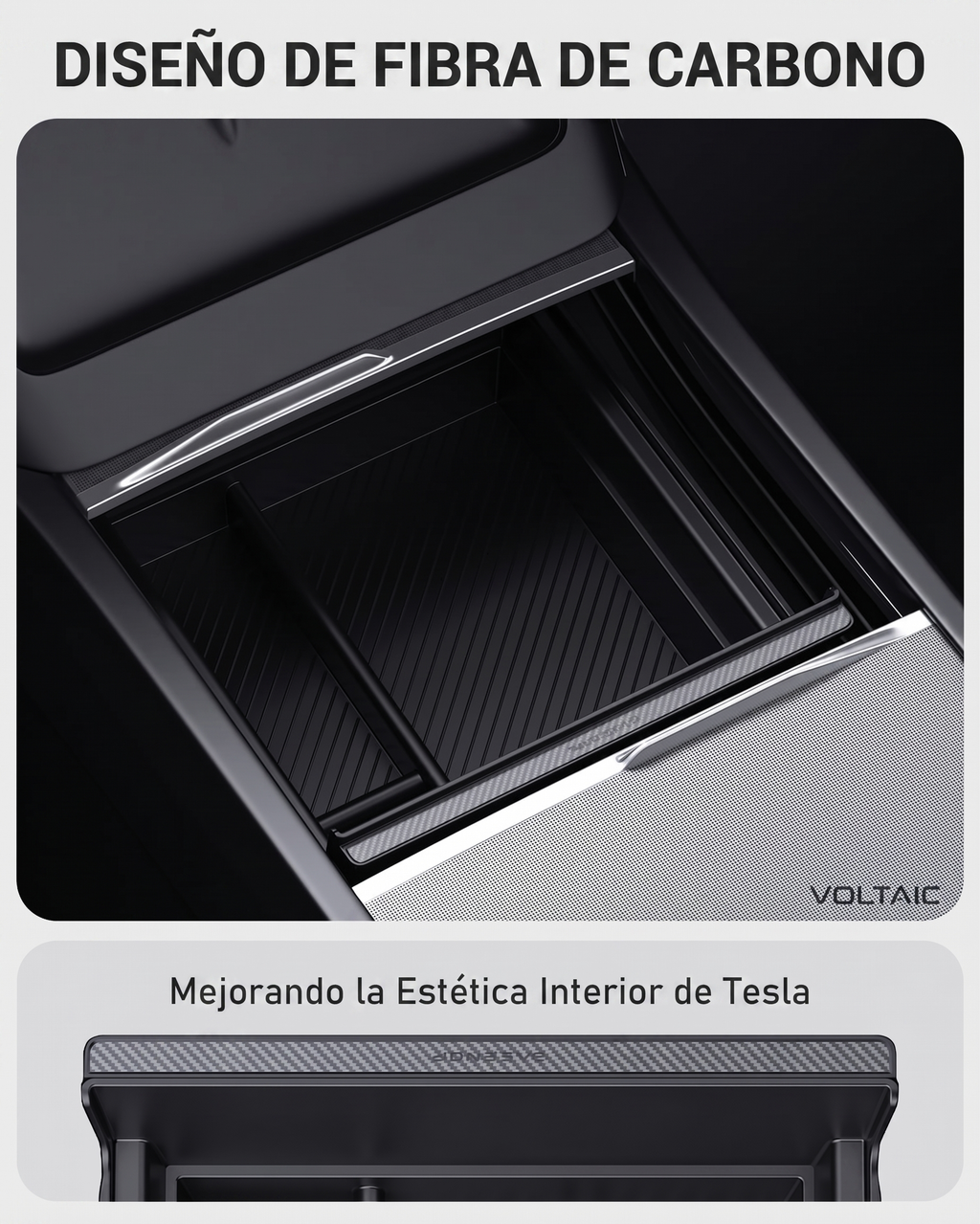 Organizador de Consola Central Tesla Model 3/Y