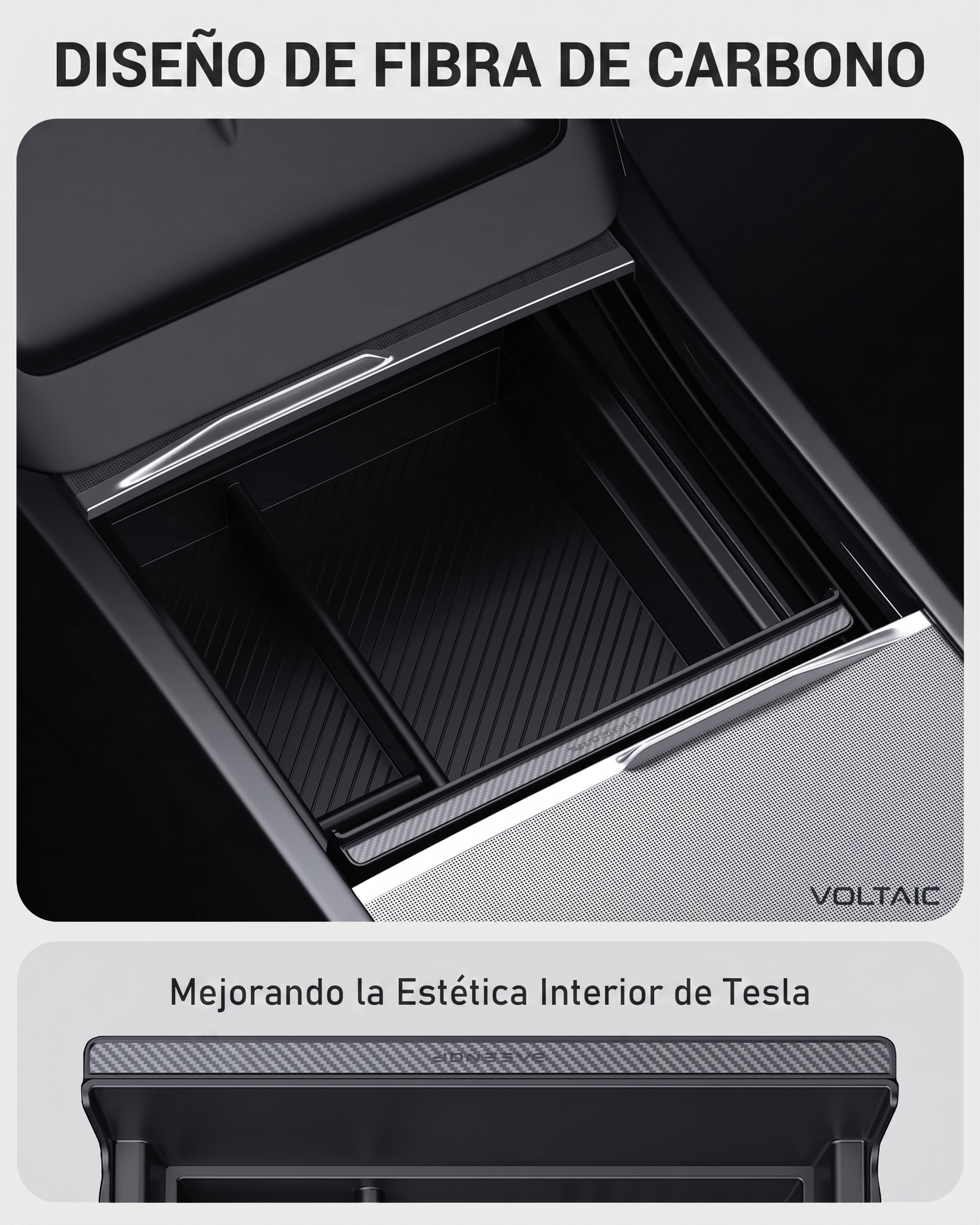Organizador de Consola Central Tesla Model 3/Y