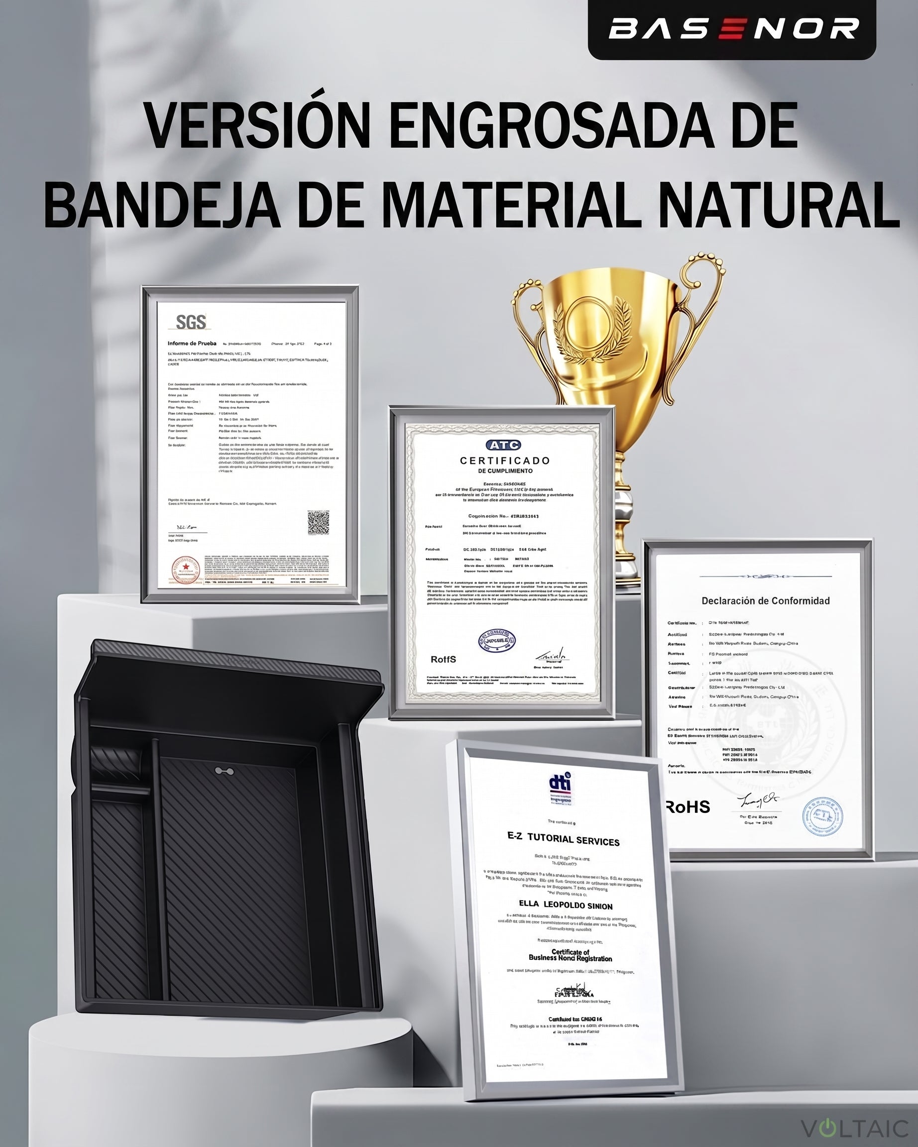 Organizador de Consola Central Edición Carbono Tesla Model Y/3