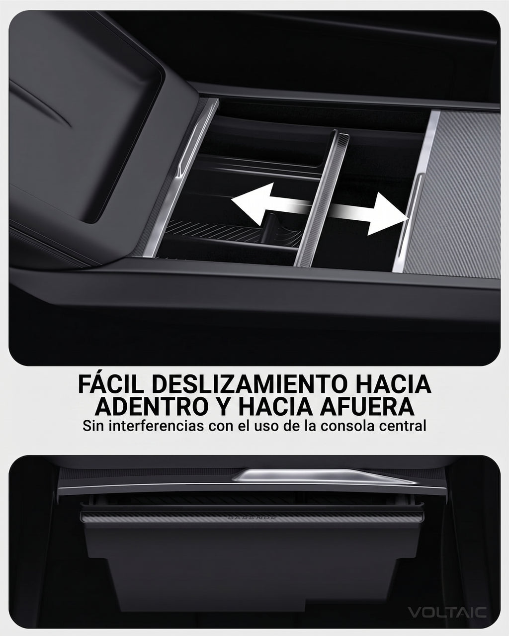 Organizador de Consola Central Edición Carbono Tesla Model Y/3
