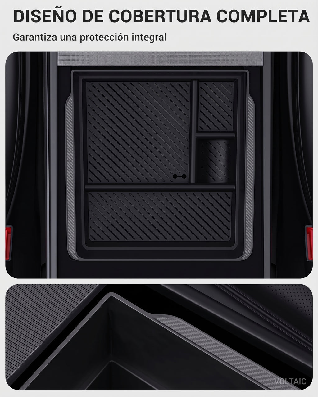 Caja de Almacenamiento para Reposabrazos Tesla Model 3/Y