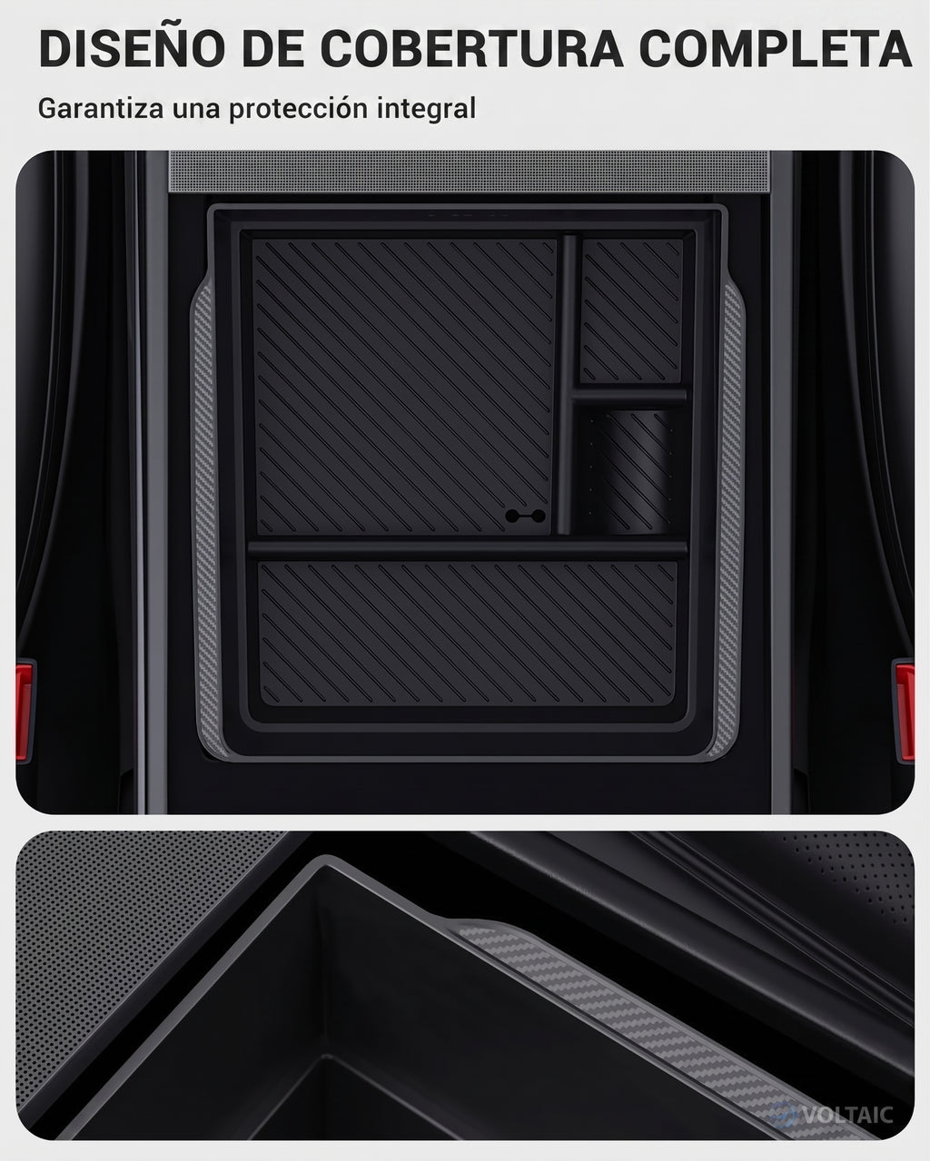 Caja de Almacenamiento para Reposabrazos Tesla Model 3/Y