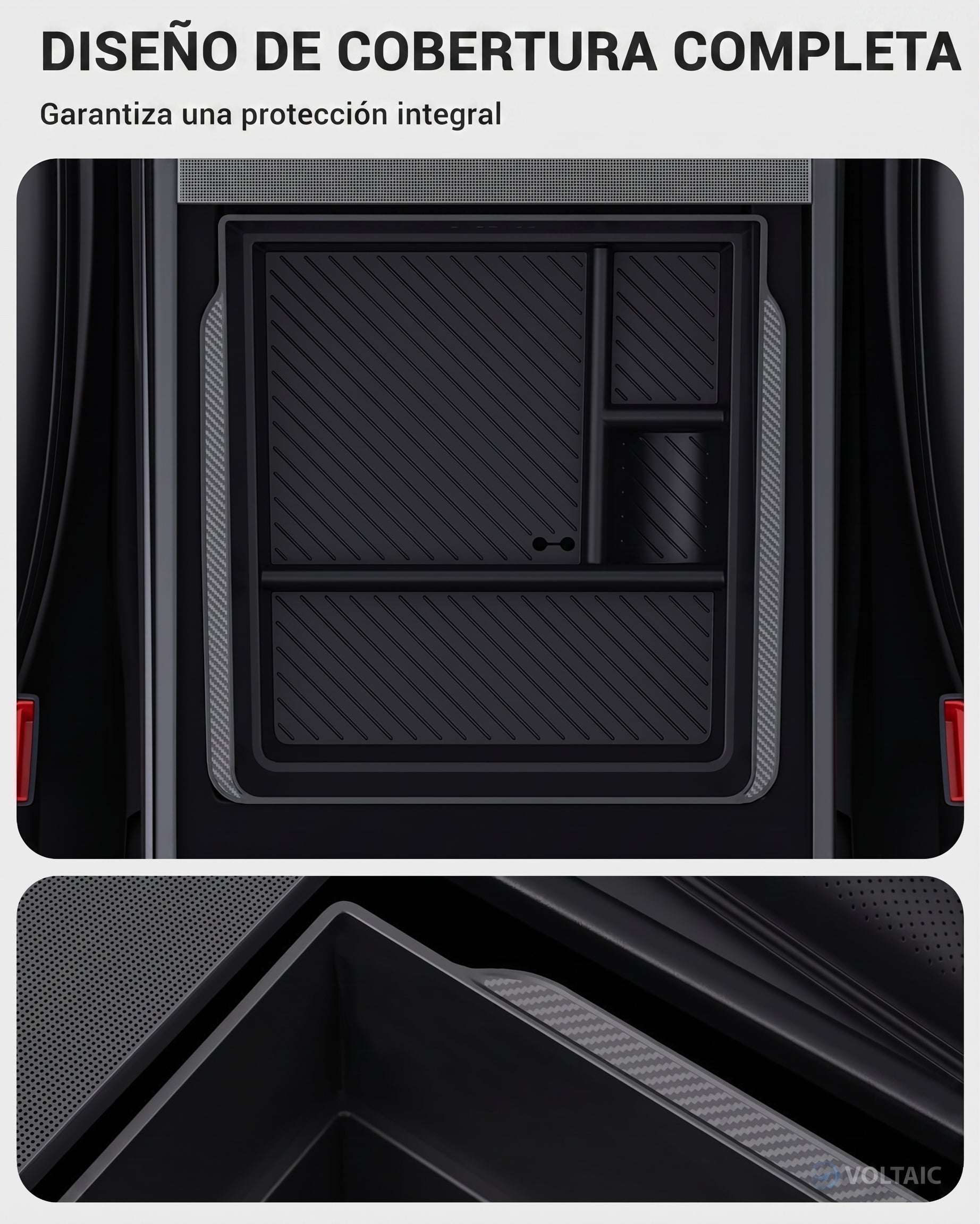 Caja de Almacenamiento para Reposabrazos Tesla Model 3/Y