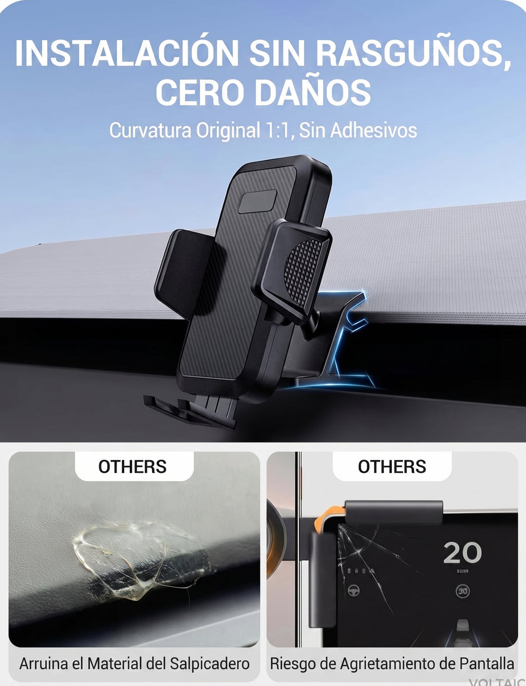 Soporte de Teléfono Tesla Model 3/Y