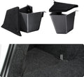 2025 2026 Organizadores de almacenamiento para maletero Tesla Model Y, organizador de maletero con tapa alfombrada, caja de almacenamiento lateral para maletero trasero para accesorios