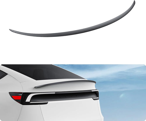 Alerón trasero para Tesla Modelo Y Juniper 2025 2026 Ala de borde trasero del maletero ABS OEM aspecto deportivo Modelo Y Juniper Accesorios exteriores Fibra de carbono mate (estándar y premium 2025/2026)