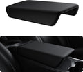 Funda para consola central mejorada para Tesla Modelo Y Modelo 3, funda de reposabrazos de TPU antideslizante, accesorios interiores de Tesla 2017-2024, color negro (no compatible con Tesla