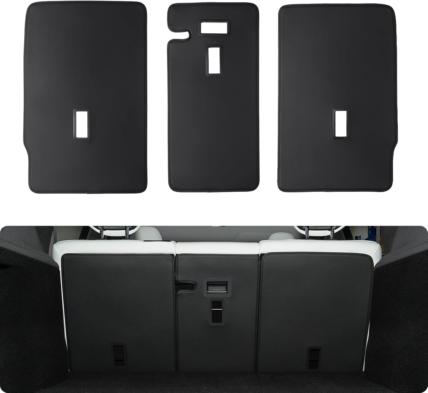 Funda trasera de asiento trasero para Tesla Modelo Y Juniper 2026 2025, 5 asientos, para todo tipo de clima, forro de respaldo, alfombrillas para respaldo de mascotas, accesorios para perros