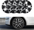 Fundas de rueda de 19 pulgadas para Tesla Model Y Juniper (diseño patentado y aerodinámico), tapas de cubo de repuesto compatibles con accesorios del modelo Y 2025 2026, negro y plateado