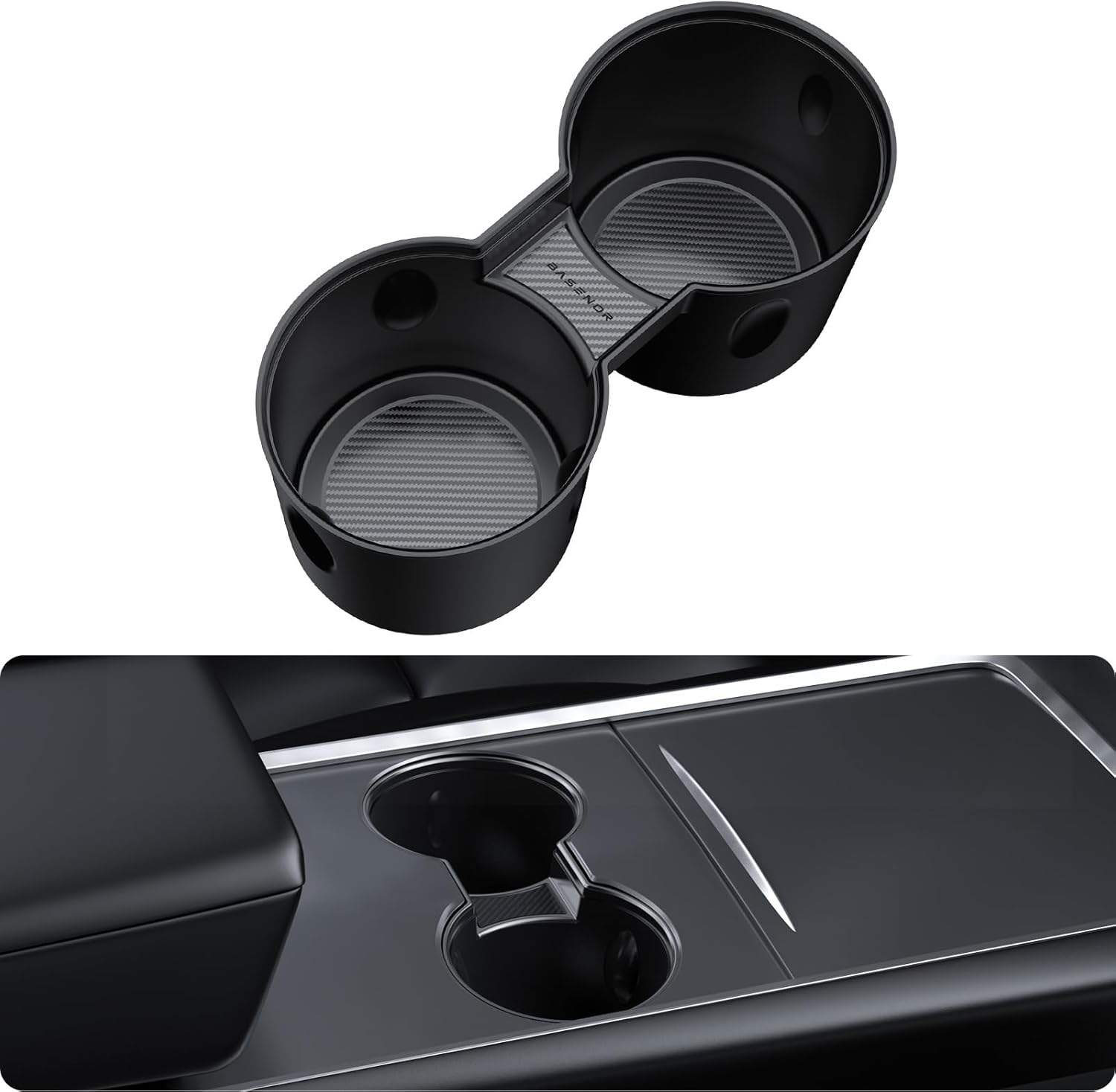 Portavasos para consola central Tesla Model Y Model 3 2021-2025