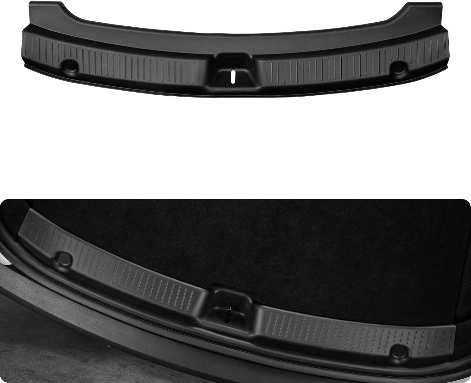 Protector de parachoques trasero para Tesla Modelo Y Juniper 2025 2026 TPE Protector de umbral de maletero [diseño patentado] Accesorios para modelos de enebro (Premium y rendimiento 2025/2026) Negro