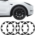 Tesla Model Y - Protector de llanta de 20 pulgadas, cubierta de tapacubos de ABS (diseño patentado), anillos de ajuste de neumáticos para modelo Y accesorios exteriores