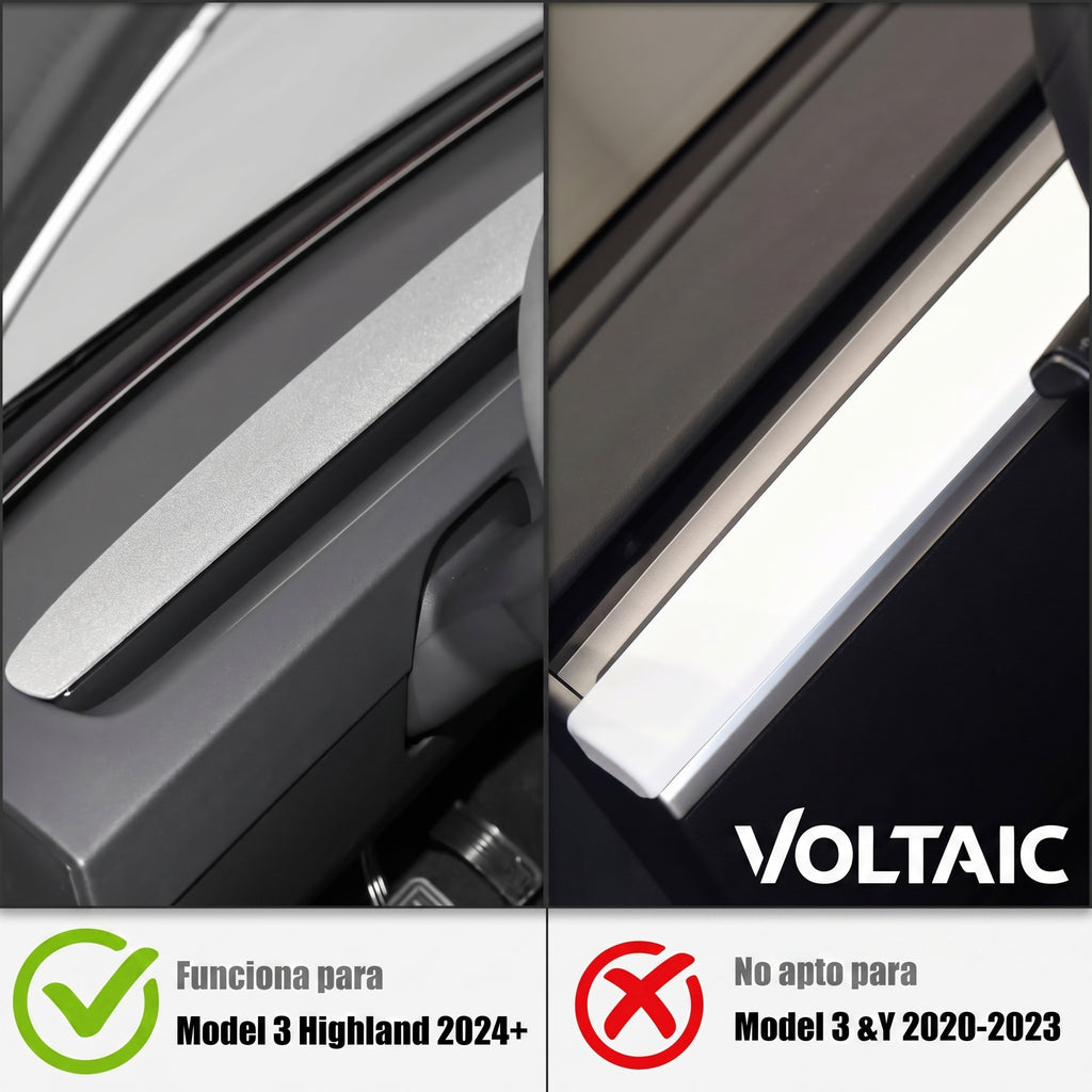 Panel Decorativo Salpicadero A/C Tesla Model 3 Highland