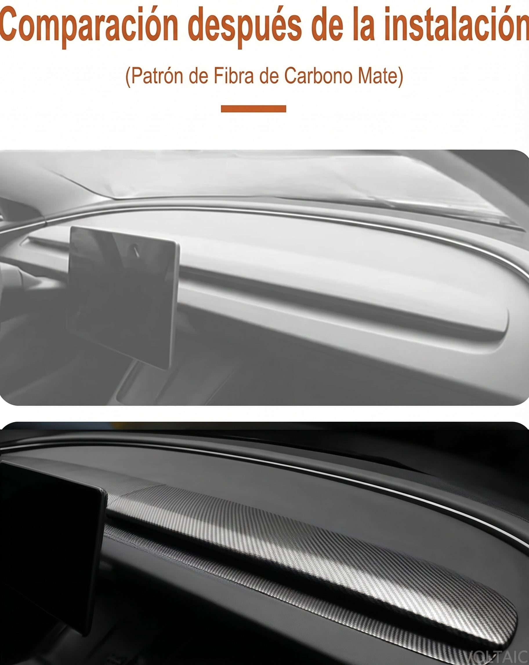 Cubierta Tablero A/C Tesla Model 3 / Model Y