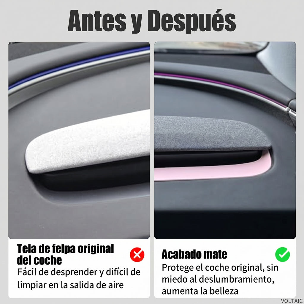 Panel Decorativo Salpicadero A/C Tesla Model 3 Highland