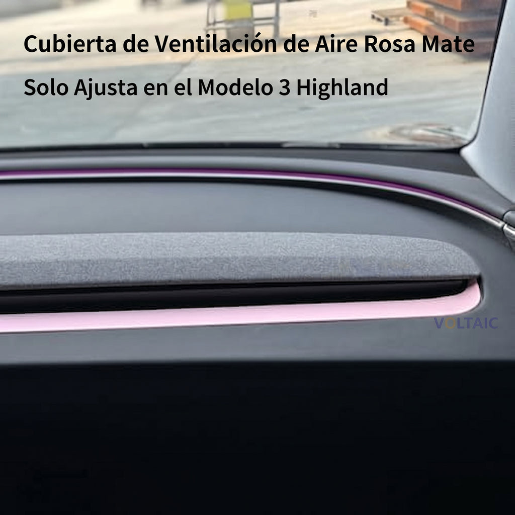 Panel Decorativo Salpicadero A/C Tesla Model 3 Highland
