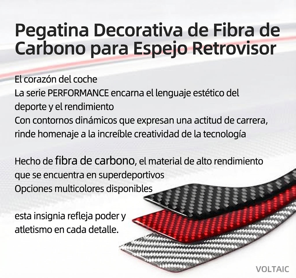 Tiras Decorativas Espejo Retrovisor Tesla Model 3