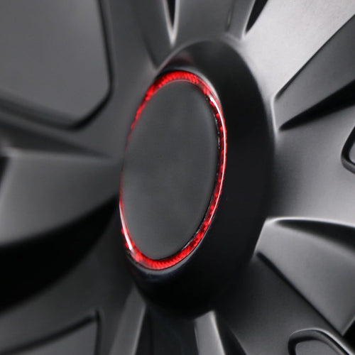 Adhesivo Decorativo Centro de Rueda Tesla Model 3/Y (Fibra Carbono)