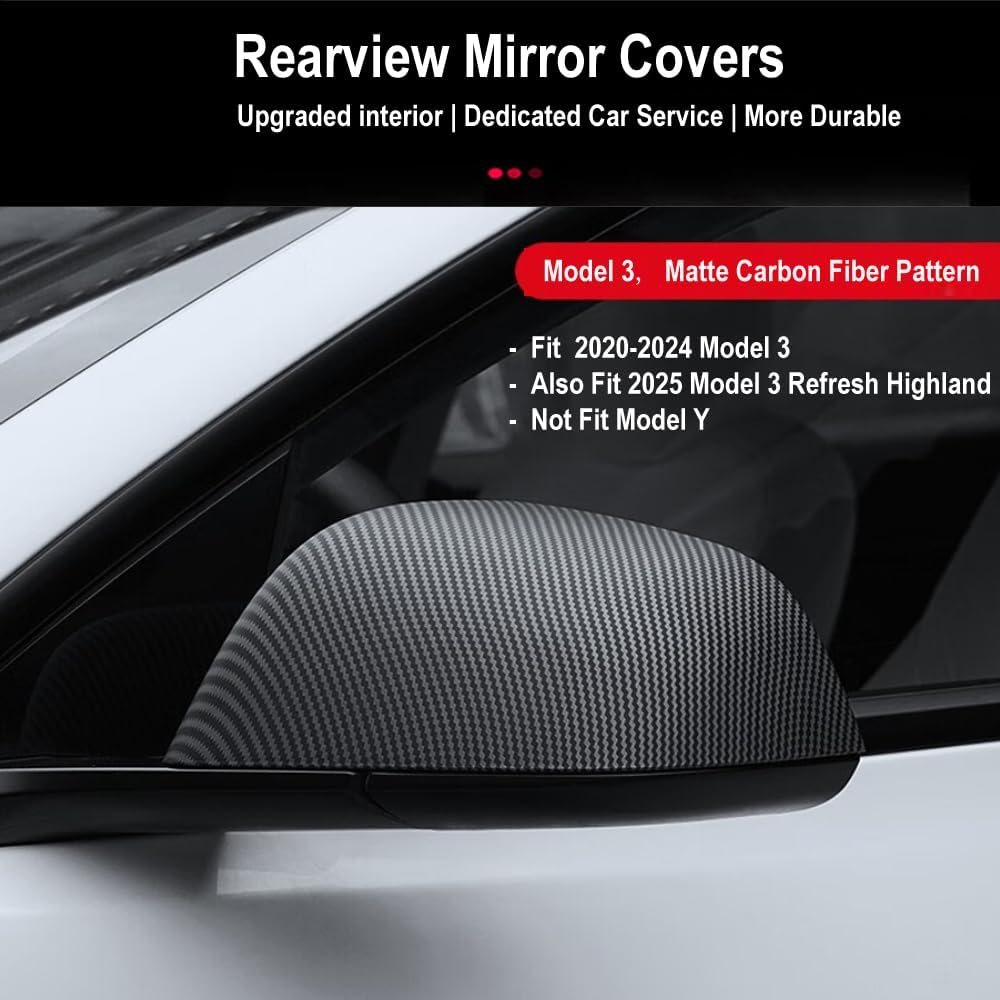 Fundas Espejo Lateral Tesla Model 3 (2 piezas)