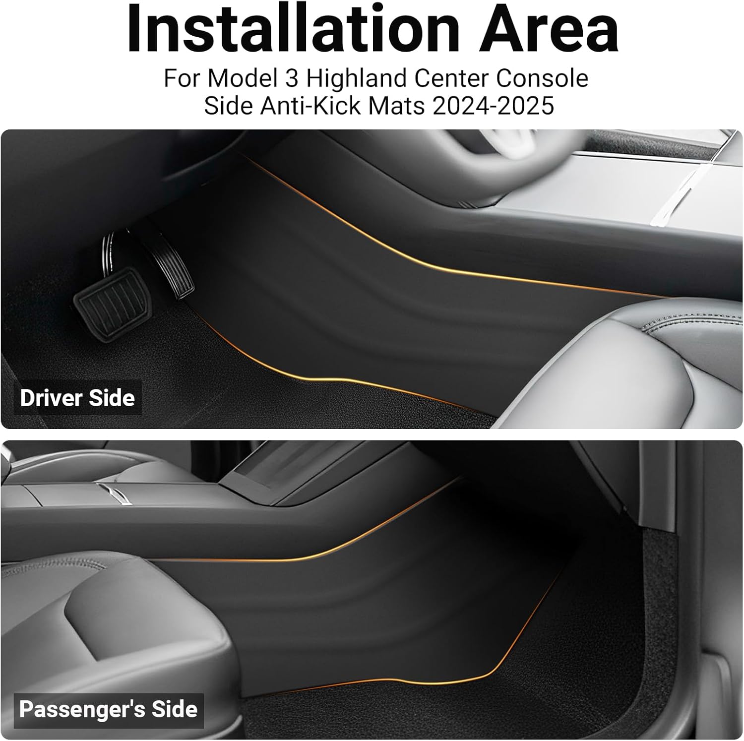 Alfombrillas Laterales Antipatadas Tesla Model 3 Highland