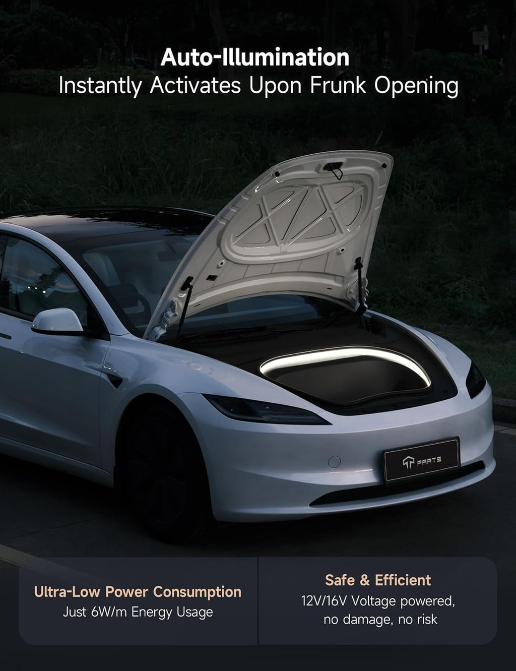Tira LED Frunk Tesla Model 3 Highland