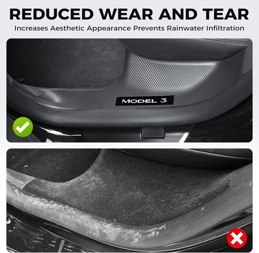 Protectores de Umbral de Puerta Tesla Model 3 Highland (8 piezas)