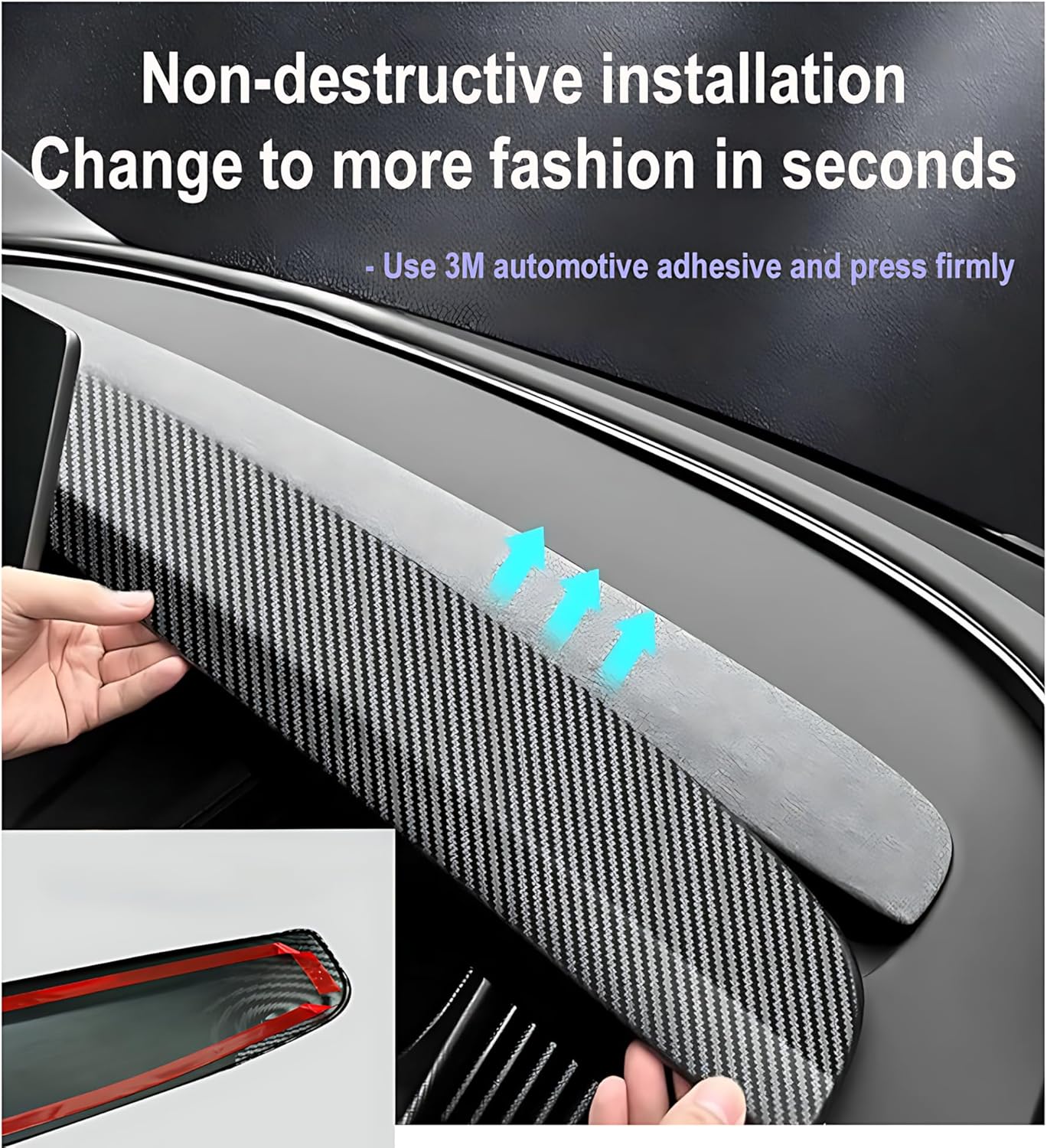 Cubierta Tablero y Ventilación A/C Tesla Model 3/Y (4 piezas)