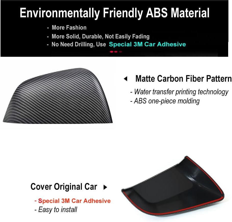 Fundas Espejo Lateral Tesla Model 3 (2 piezas)