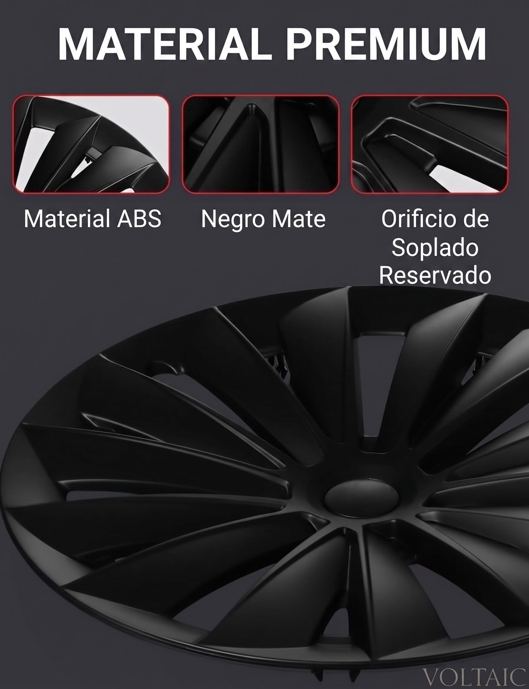 Cubiertas de Rueda 18" Tesla Model 3