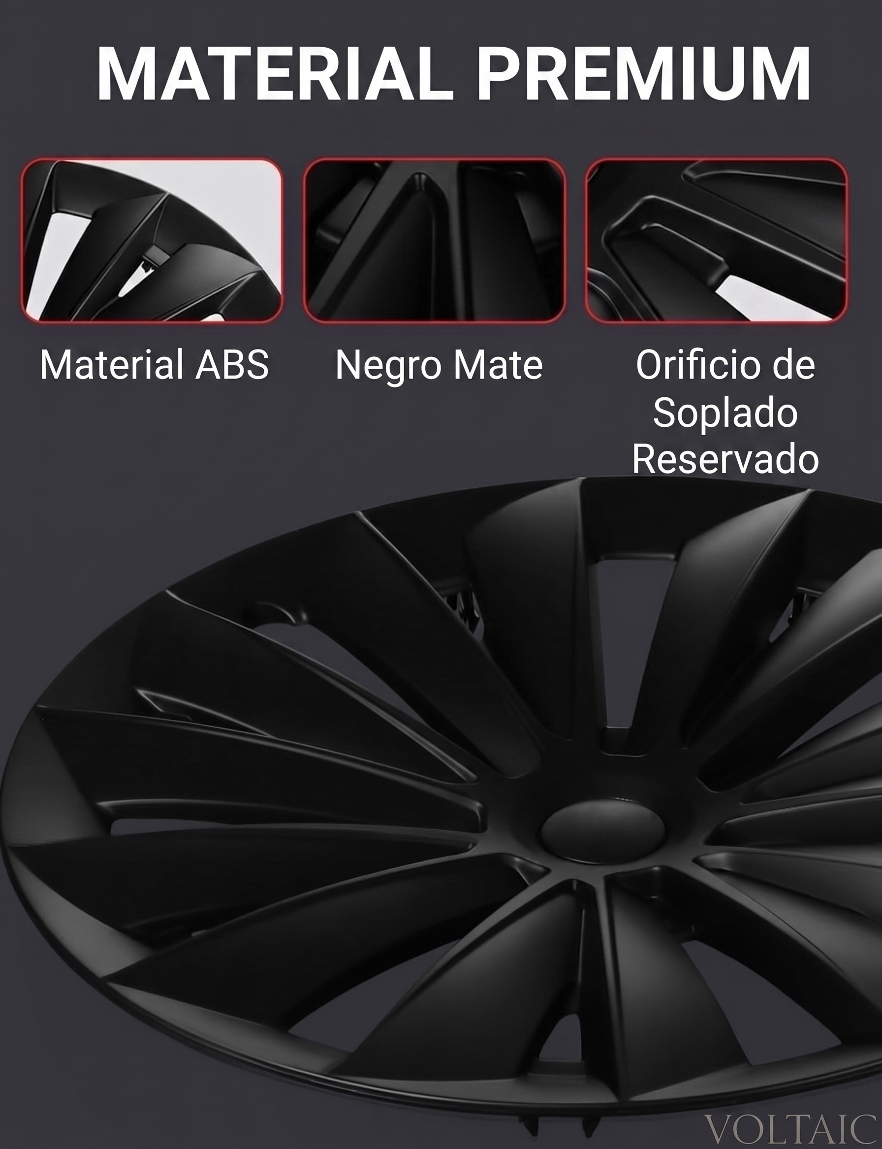 Tapas de rin 19" Tesla Model Y