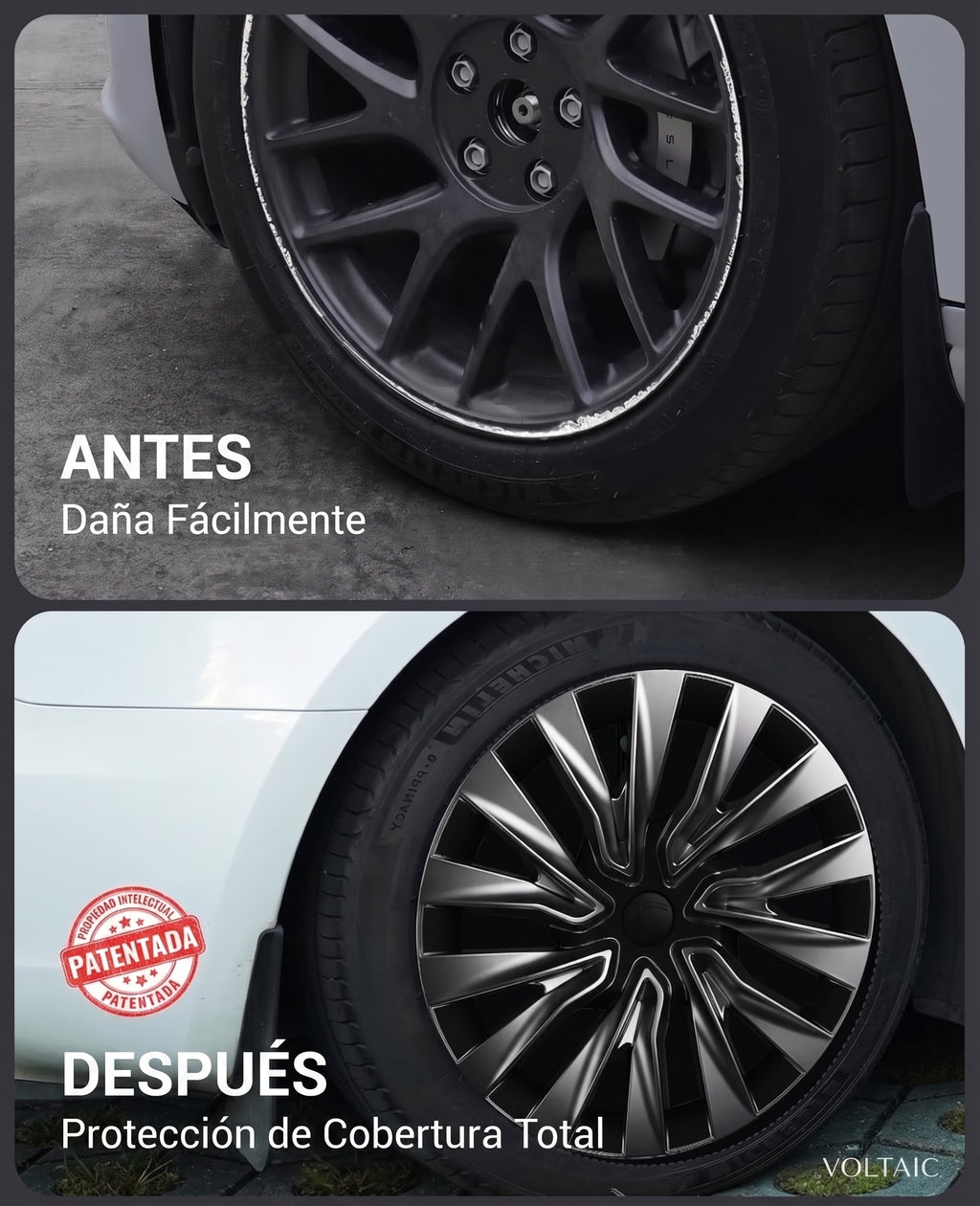 Cubiertas de Rueda 18" Tesla Model 3