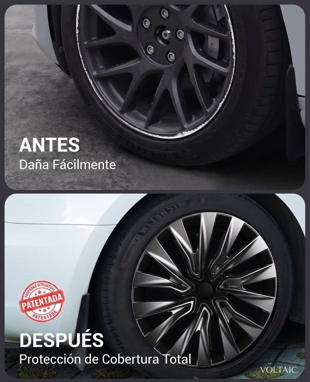 Tapas de rin 19" Tesla Model Y