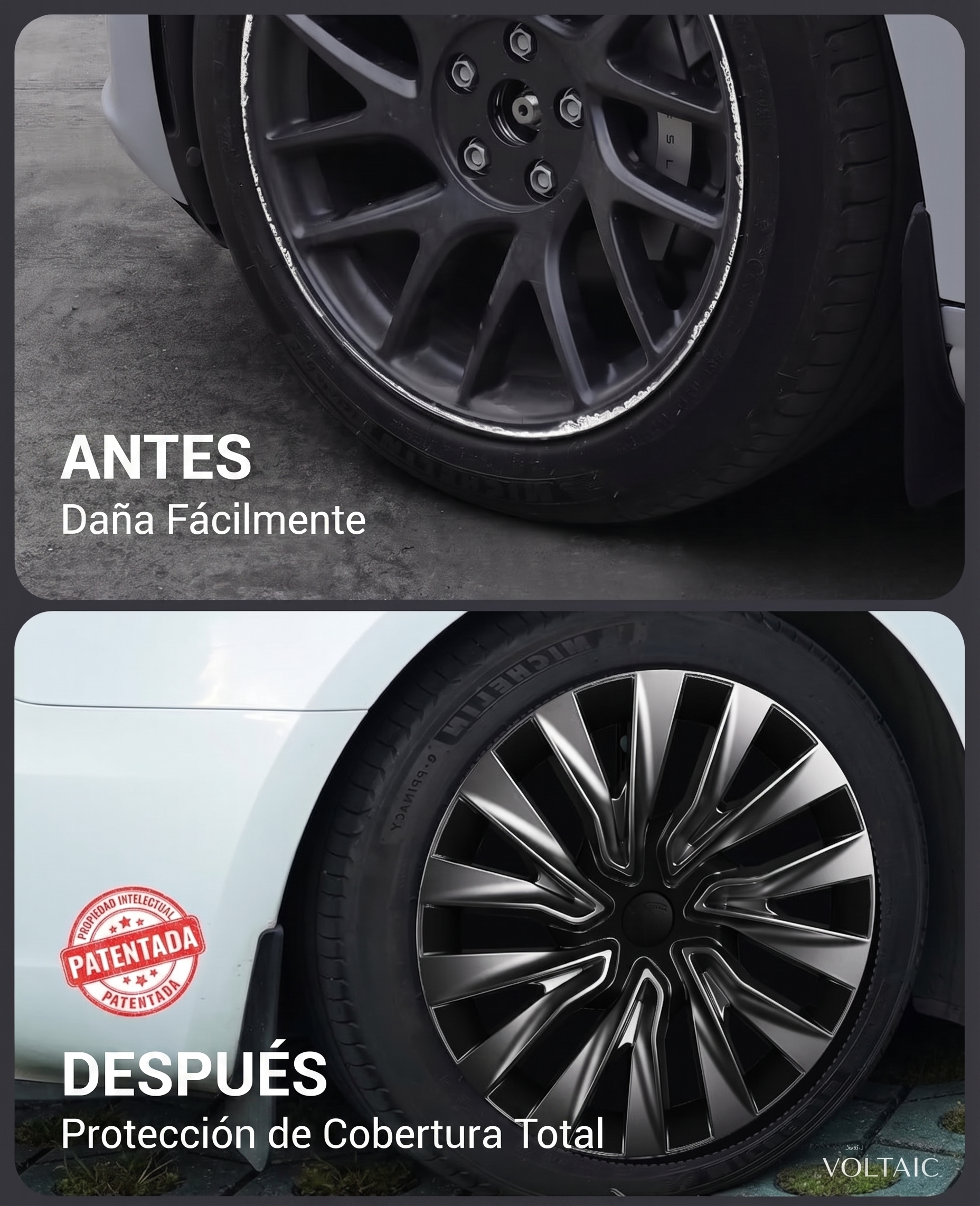 Tapas de rin 19" Tesla Model Y