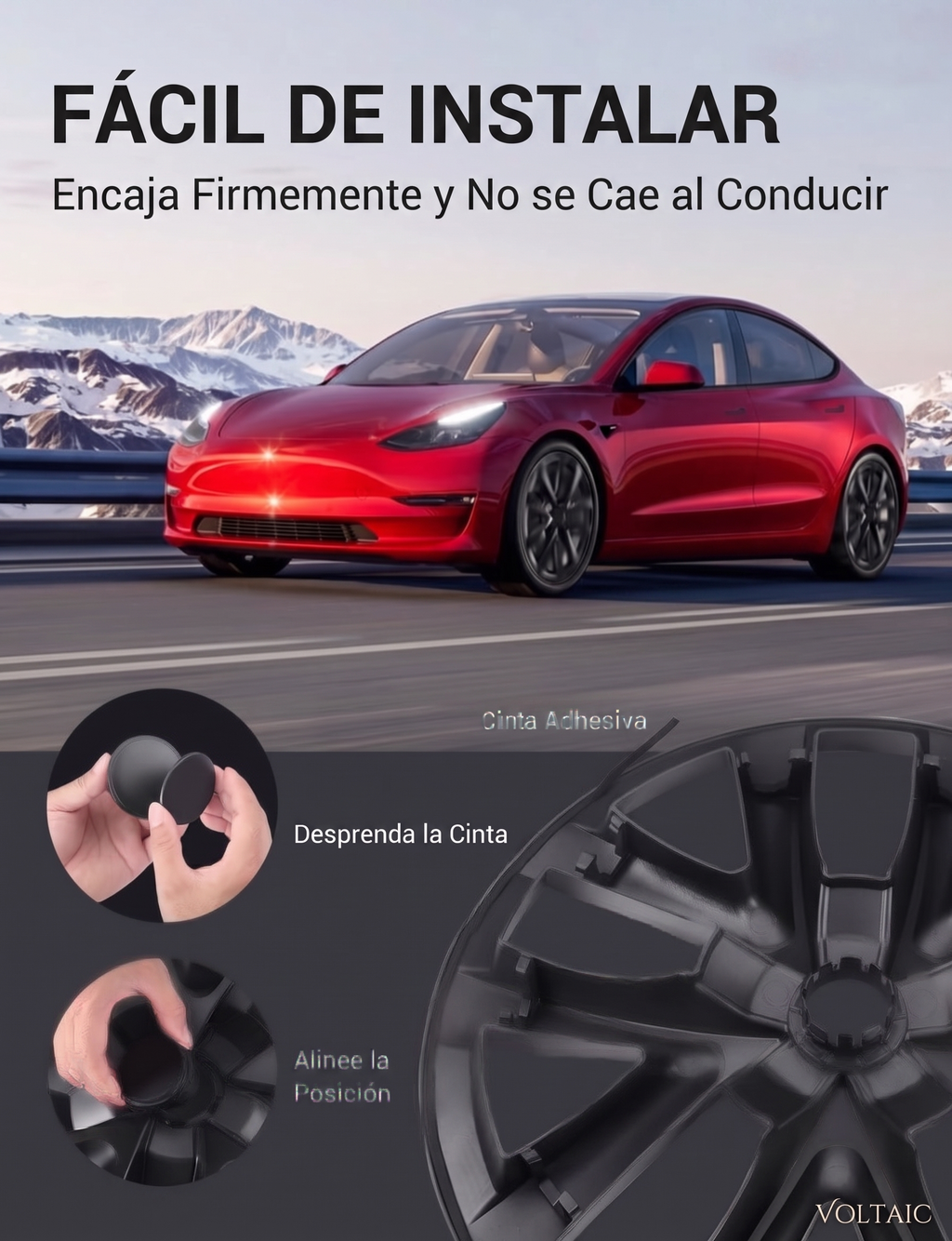 Tapas de rin 19" Tesla Model Y