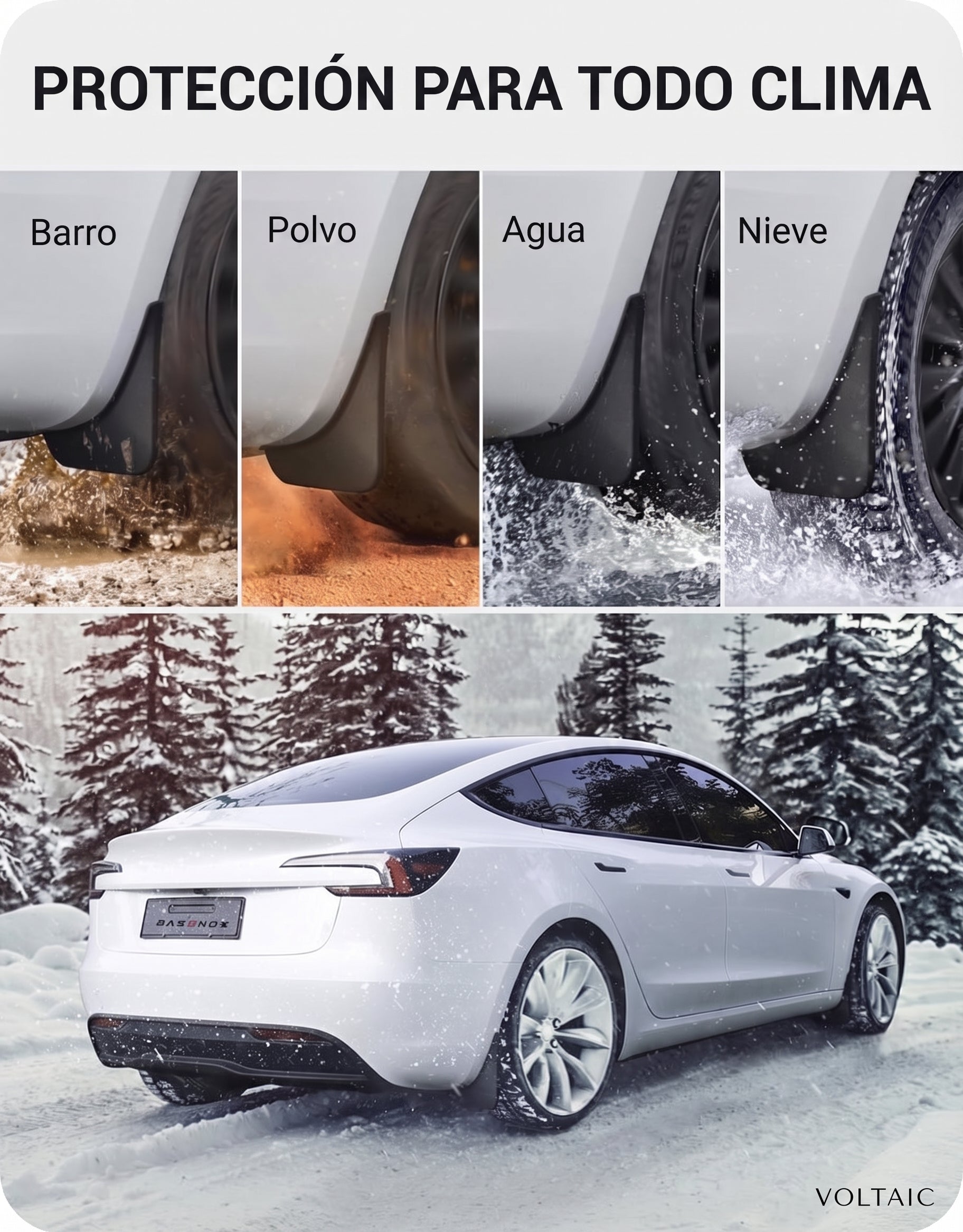 Guardabarros Tesla Model 3