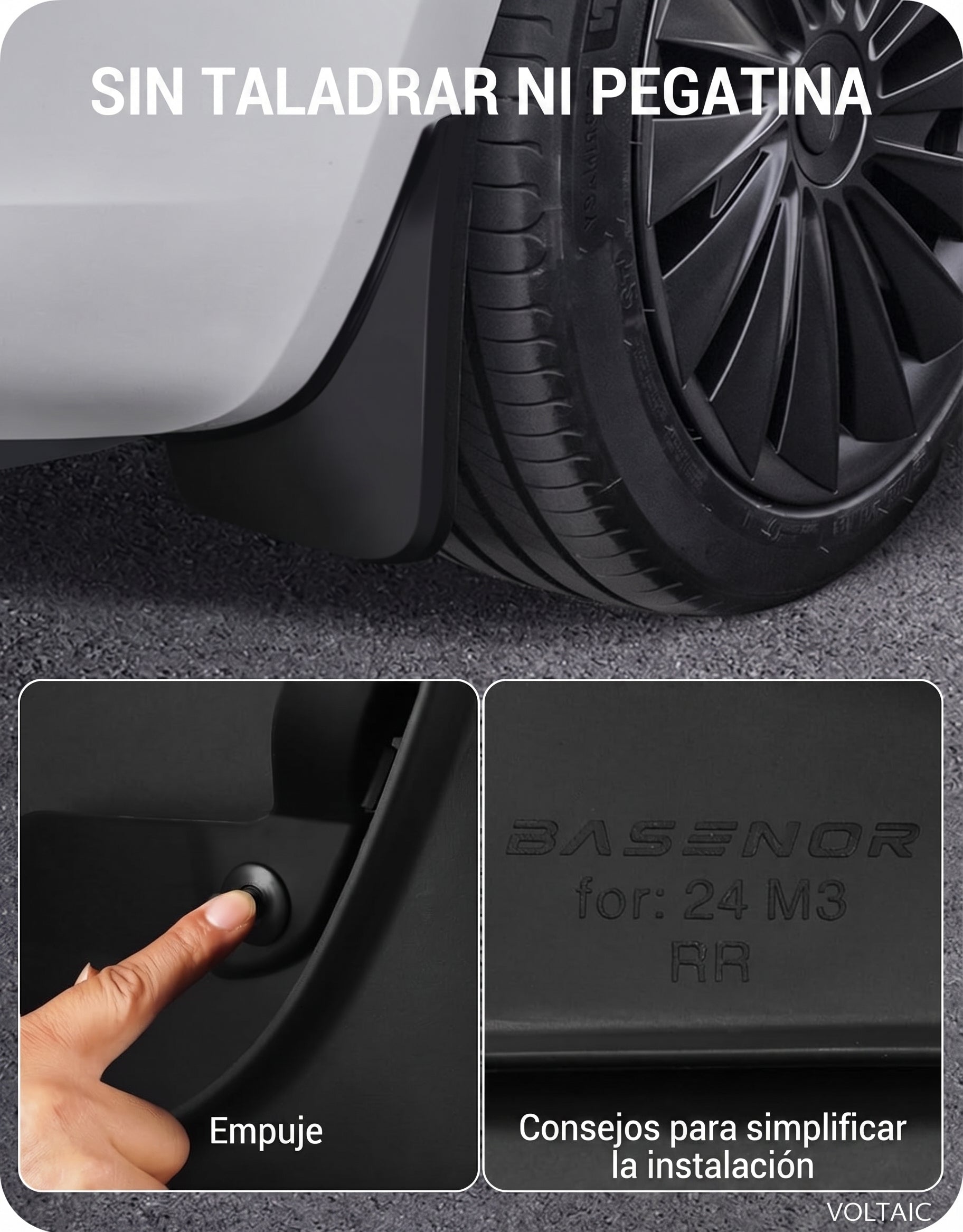 Guardabarros Tesla Model 3