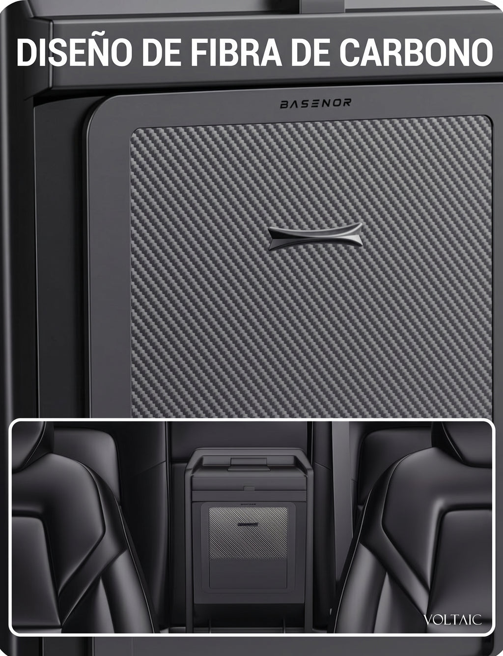 Caja de Almacenamiento Oculta para Reposabrazos Tesla Model 3/Y