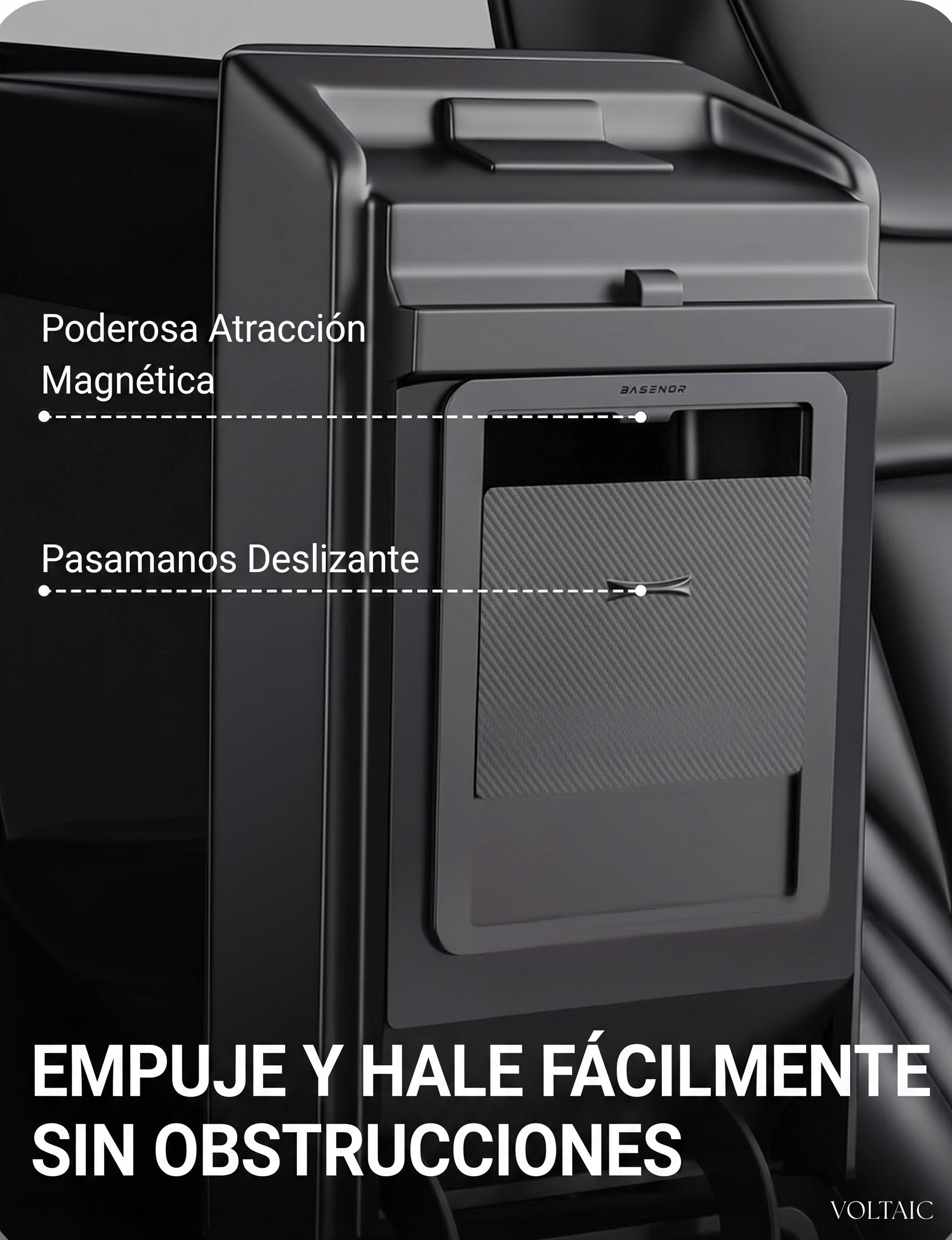 Caja de Almacenamiento Oculta para Reposabrazos Tesla Model 3/Y