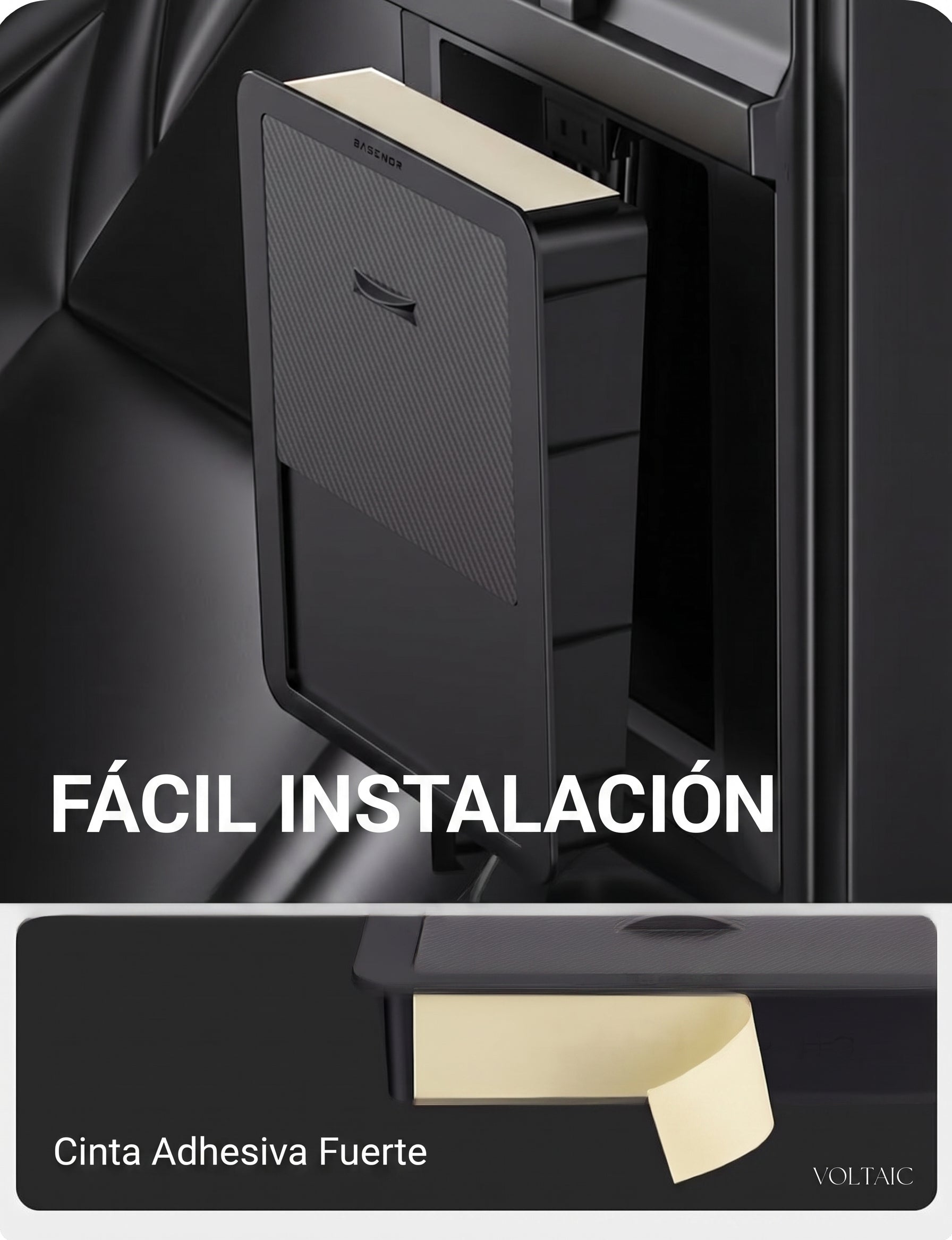Caja de Almacenamiento Oculta para Reposabrazos Tesla Model 3/Y