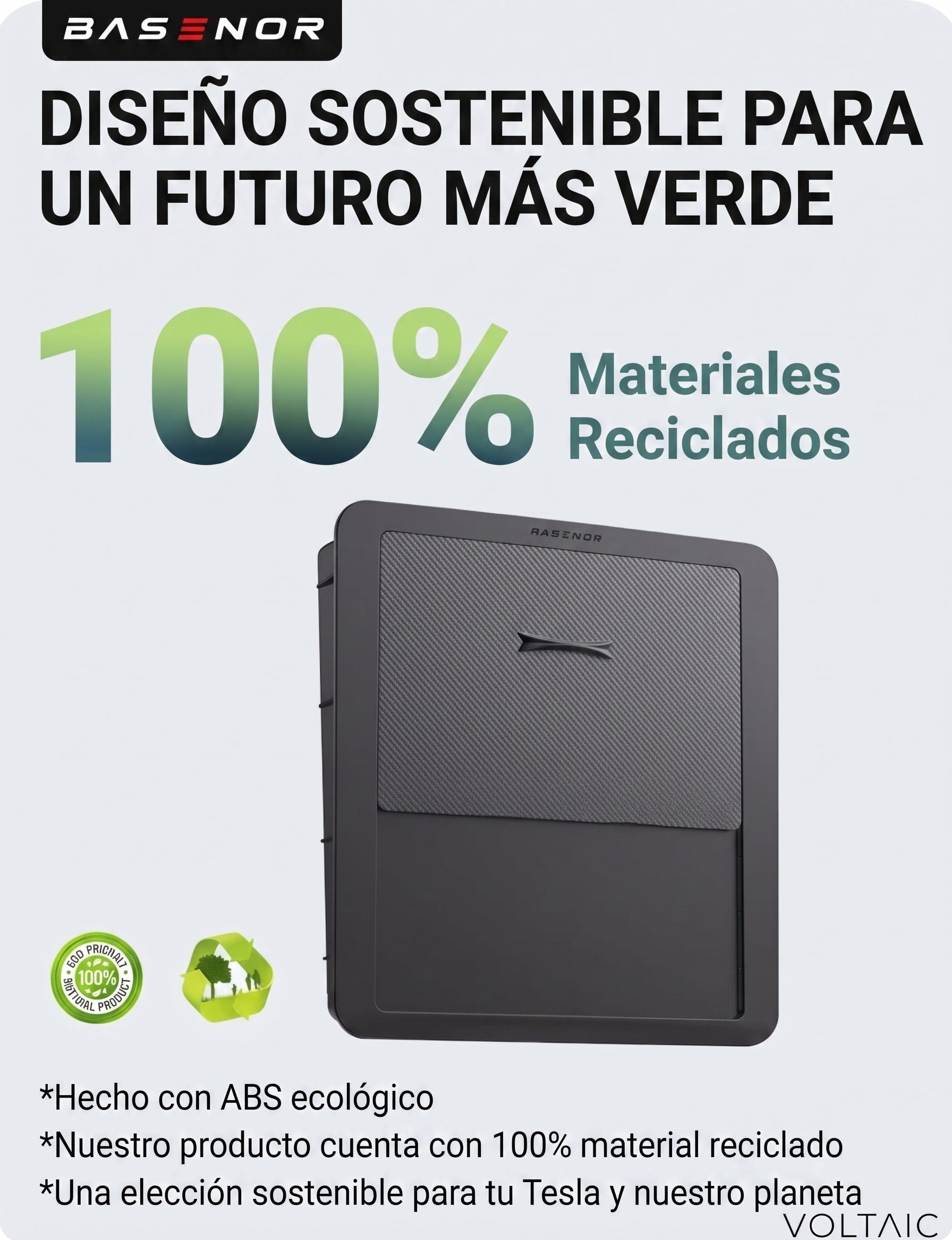 Caja de Almacenamiento Oculta para Reposabrazos Tesla Model 3/Y